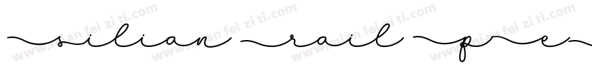Silian Rail PERSONAL USE Light字体转换